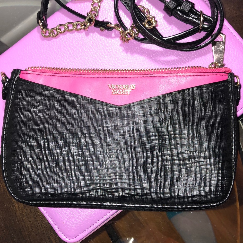 🖤💗🖤💗🖤 Victoria’s Secret black pink purse - Picture 2 of 5